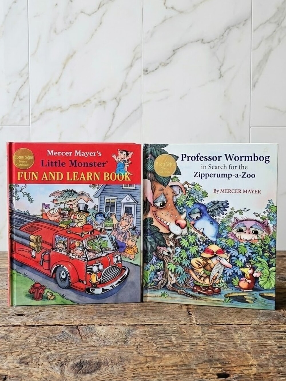 Mercer Mayer VTG Children Hardcover Book Lot Professor Wormbog/Little Monster